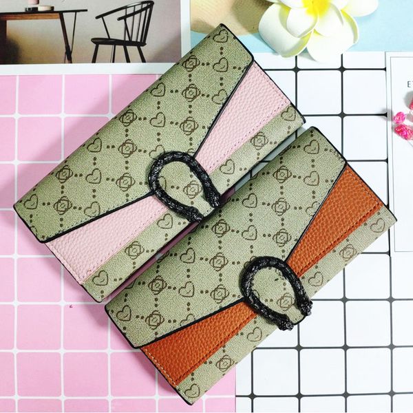 

wallet female student small wallet long section 2019 new small fresh ladies wallet, Red;black