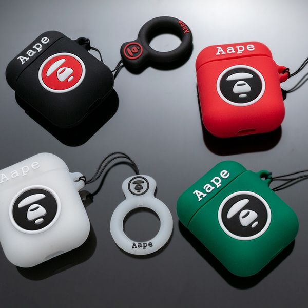 

airpods protective shell silicone soft apple alape wireless bluetooth box set trend lanyard 1 tide brand 2 generation universal