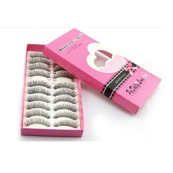 

10 пар моды накладные ресницы макияж extension tool поддельные ресницы hand made eye lashes curling магнитная lashe толстая лонга