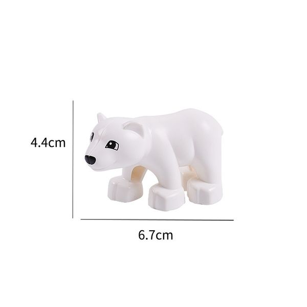 

cute animal series block figures model compatible big size building blocks cartoon animals educational toys for children gift