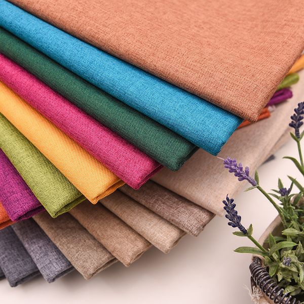 

wide 59" plain dense cotton linen upholstery sofa fabric tablecloth soft background diy cushion dust cloth material, Black;white