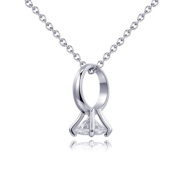 

jingyang 2019 мода шарм вешалка bruiloft sieraden rose goud kleur lange цирконий партия подарков, Silver