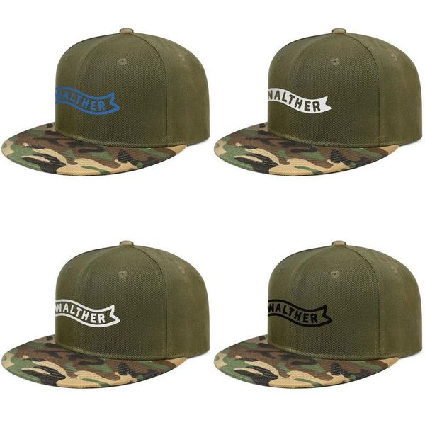 

walther ppq pistol p22 firearms mens and womens baseball camouflage cap fitted hats plaid printing american flag vintage old flash, Blue;gray