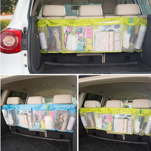 

large auto car organizer boot multifunction foldable trash hanging storage bags organizer for car seat capacity storage pouch eea230
