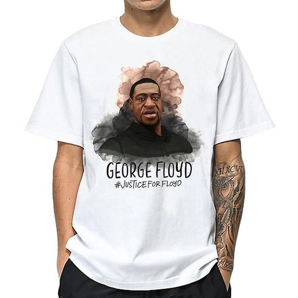 

men's t-shirts 2020 new mens i can't breathe print short sleeves t-shirt male crew neck white shirts 4 styles cotton blend size s, White;black