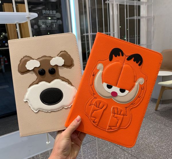 

cartoon designer for ipad mini 12345 ipad air2 pro 10.5 new style pu leather + soft silicone eva pc all cover anti drop