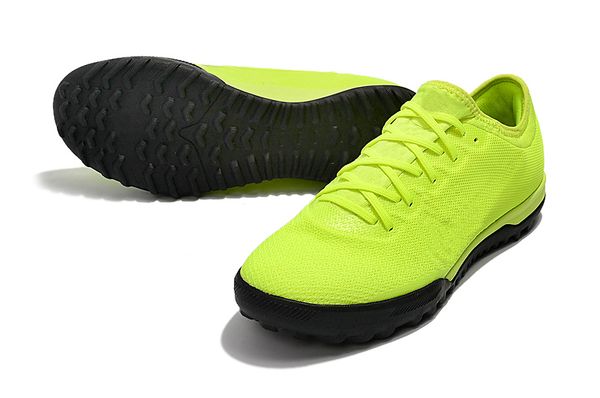 

men knitted soccer shoes mercurial superflyx 6 elite ic / tf soccer shoes indoor / outdoor yellow football shoes