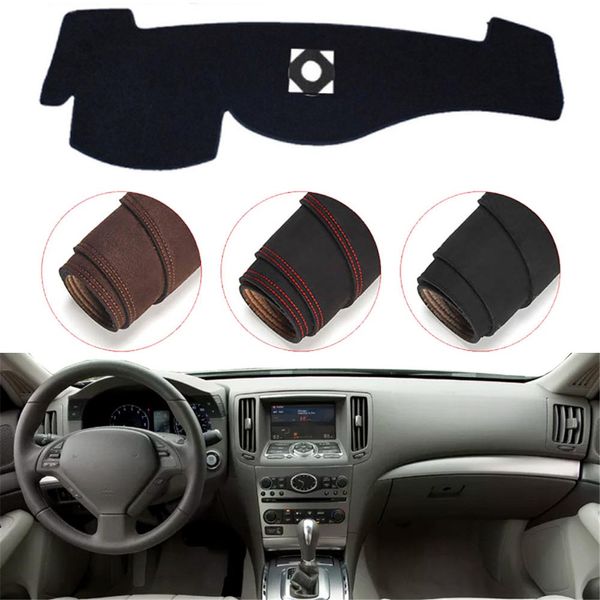 

console dashboard suede mat protector sunshield cover fit for infiniti g25 g35 g37 q40 q60 2008-2013