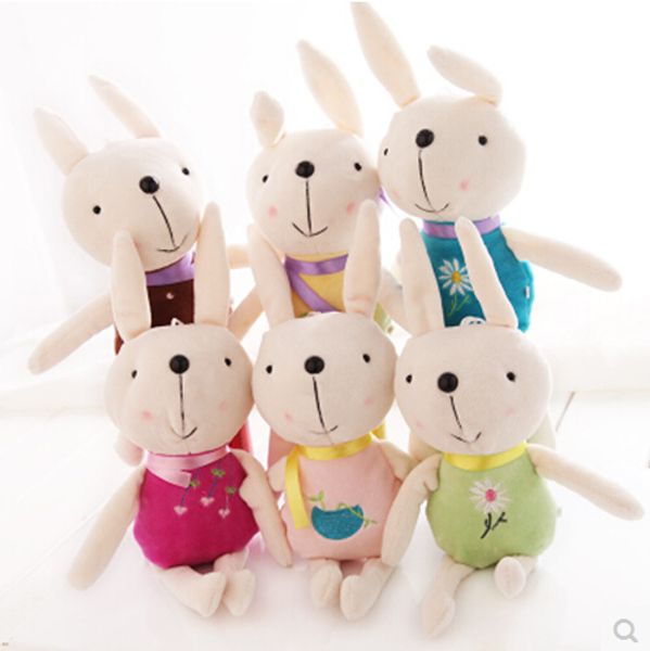 

cute plush toys the rabbit doll small pendant the wedding gift gift rag doll toys for children birthday gift 6pcs/set