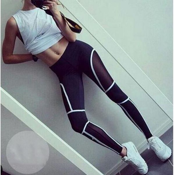 

womens leggings yoga workout sets women yoga trousers grenadine running legging for women comfortable pantsp035, Black;blue
