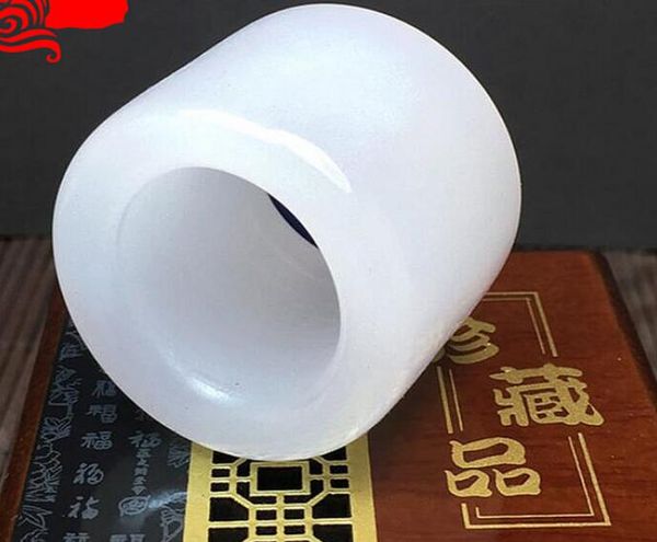 

натуральный афганский белый нефрит пальцы нефритовое кольцо нефрит тянуть палец завод оптом, Silver