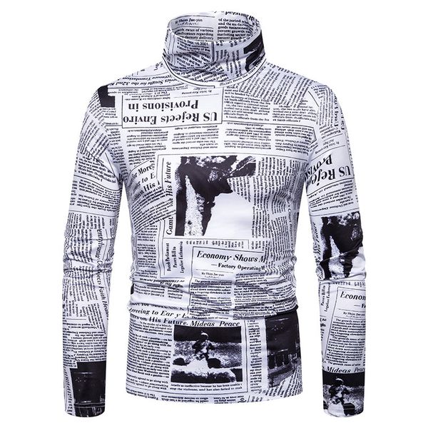 

рубашка футболка мужчины весна и осень новый мужской сливовый размер 3d печатный английский водолазка с длинным рукавом футболка снизу, White;black