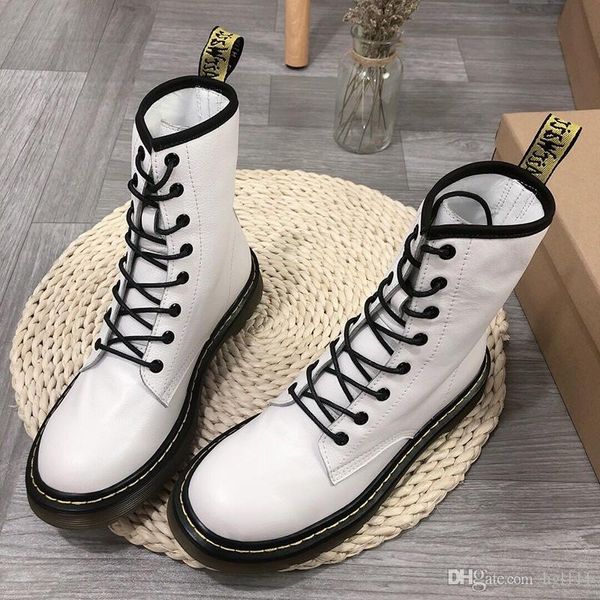 

cowhide women's shoes 2019 winter new boots outdoor plus velvet net red locomotive boots female autumn british wind martin boots