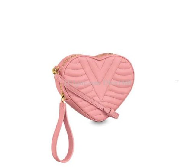 

dhm1998 fashion new handbag lady love bag cosmetic bag leather crafted water ripple style shoulder bag pink