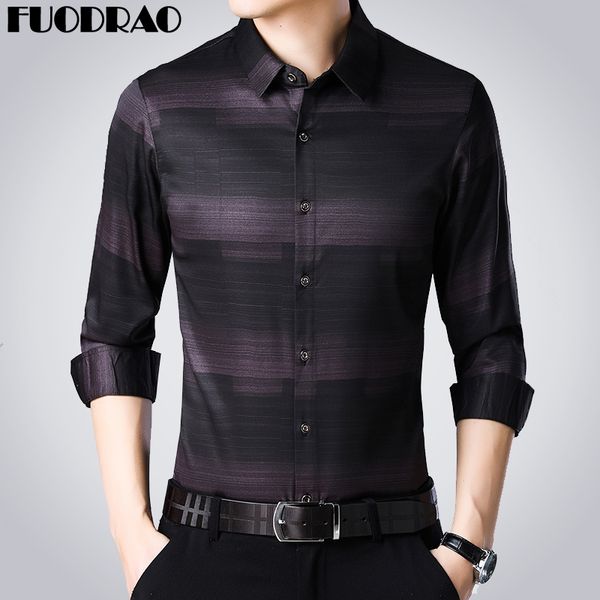 

new striped shirts men fshion casual spring long sleeve camisa masculina slim fit social shirts streetwear plus size 010, White;black