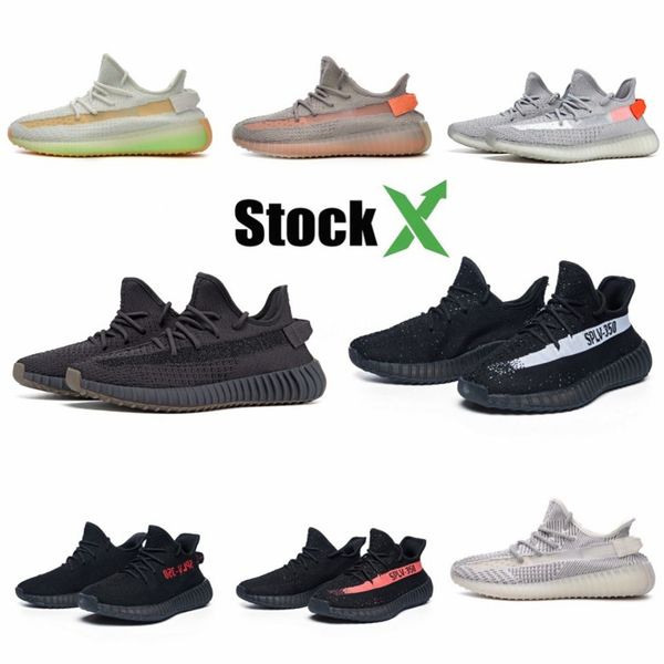 

v2 zebra kanye west running shoes for static butter sesame antlia synth static reflective green black gray designer shoes 5-11 #qa410