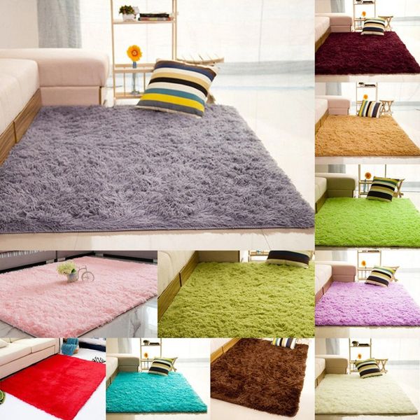 

plush soft shaggy alfombras carpet faux fur area rug non-slip floor mats for living room bedroom home decoration supplies