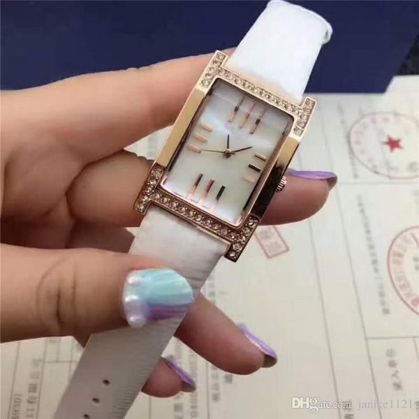 

лучшие моды класса люкс женщины кожа часы известные марки кварц платье часы особый стиль ледибранд wristatch relojes de marca mujer, Slivery;brown