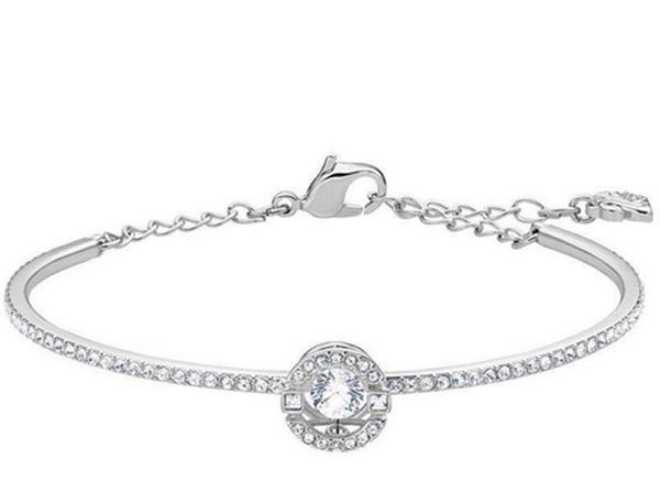 

1shijia swarovski element crystal beating heart браслет круглый умный браслет женский простой модный браслет горячая распродажа, Black