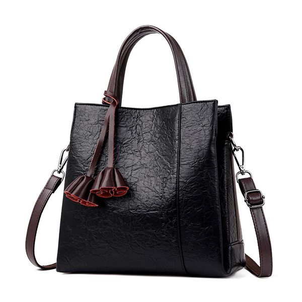 

3 pockets handbags women bags designer soft leather handbags women shoulder crossbody bag female tote bag sac a main