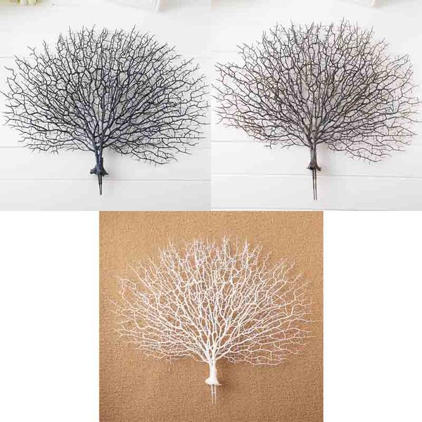 

artificial flowers coral branch peacock shape home party wedding room decor