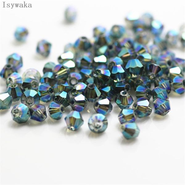 

продажа isywaka прозрачный зеленый цвет 650пк 3мм bicone австрия кристалл бусины стеклянный бисер свободные spacer бисера для изготовления ю