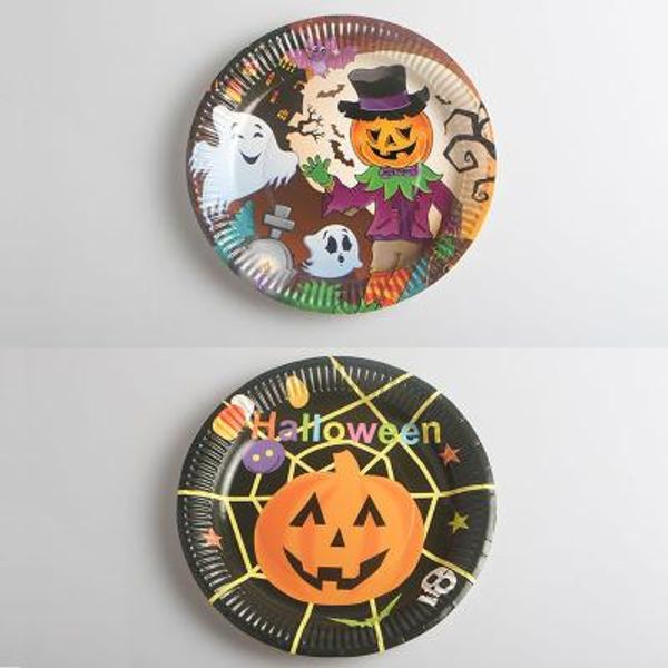 

halloween party goods dinner plate christmas festival party disposable paper tableware and dishes dinner plate dhl an2686