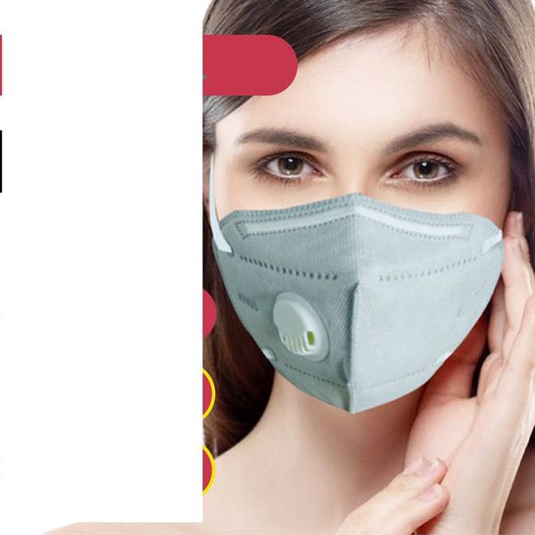 

folding kn95 mask n95 anti dust mask with breathing valve dustproof respirator protective face masks disposable mouth masks gga3265