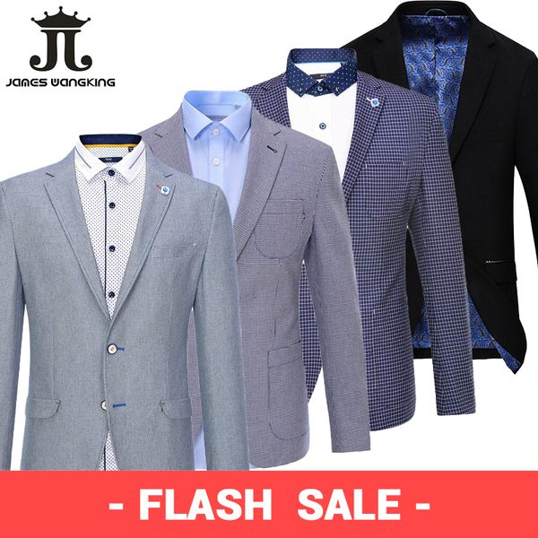 

flash sale -] mens blazers foreign trade factory tail single brand suit jacket spring and autumn men's casual blazer male, White;black
