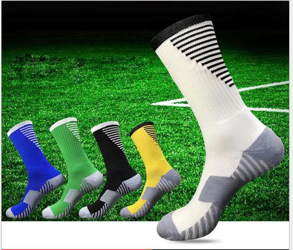 

medium socks men's towel bottom anti-skid professional training socks football socks men, Black