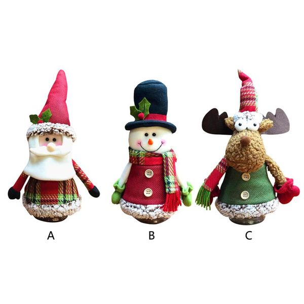 

candy jar cartoon christmas doll design decoration for party festival gift holder navidad christmas decorations