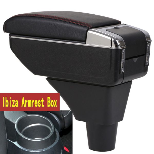 

for seat ibiza armrest box central store content box with cup holder ashtray usb ibiza armrests