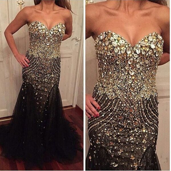 

real buyer show bling bling rhinestone pageant party prom dresses black sweetheart special occasion gown fully beaded dress evening wear 174, Black;red