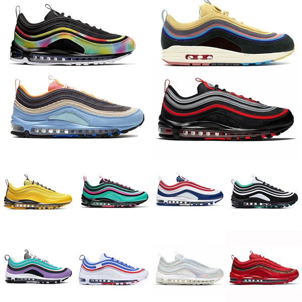 

2020 sean уотерспун 97 мужчин, женщин кроссовок 97s разводили игры маточного jesus тройных белые undefeate черных серебряные пули мужские сп