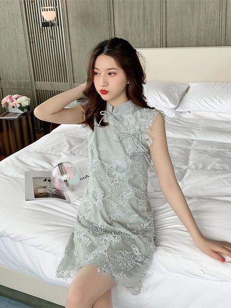 

2019 chinese style bride wedding party dress women lace qipao novelty plus long cheongsam chinese wedding dress, Red