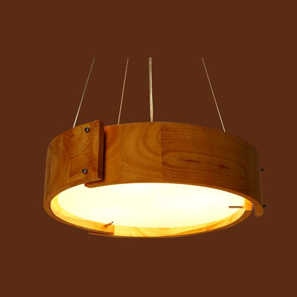 

pendant light wood lamp shade lighting ceiling fixture modern hanging industrial for bedroom bar living room home lighting