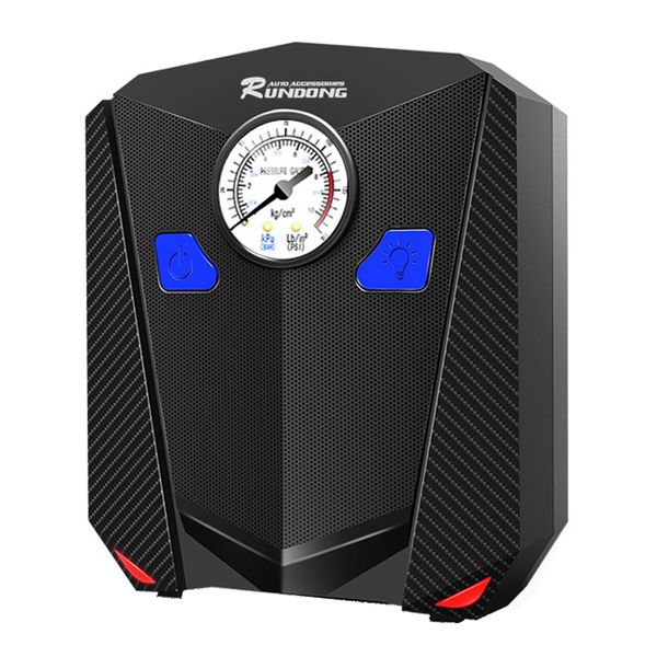 

rundong auto accessories r-5501 car inflatable pump car pump with 12v electric tire preset tire pressure 19-cylinder