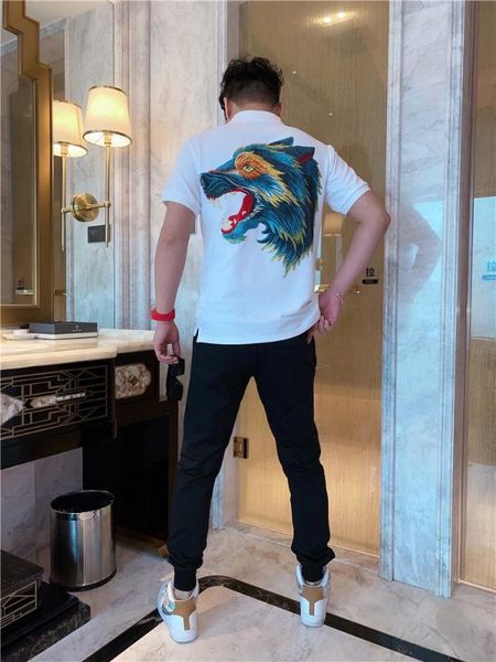 

m0546 new fashion 2020 shirts popular fashion design party style men's clothing, White;black