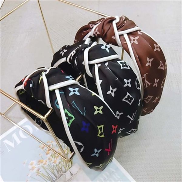

vintage headband flower knotted hair band for women fashion ins korean girls hair accessories fairy simple striped hairband tfj724, Slivery;white