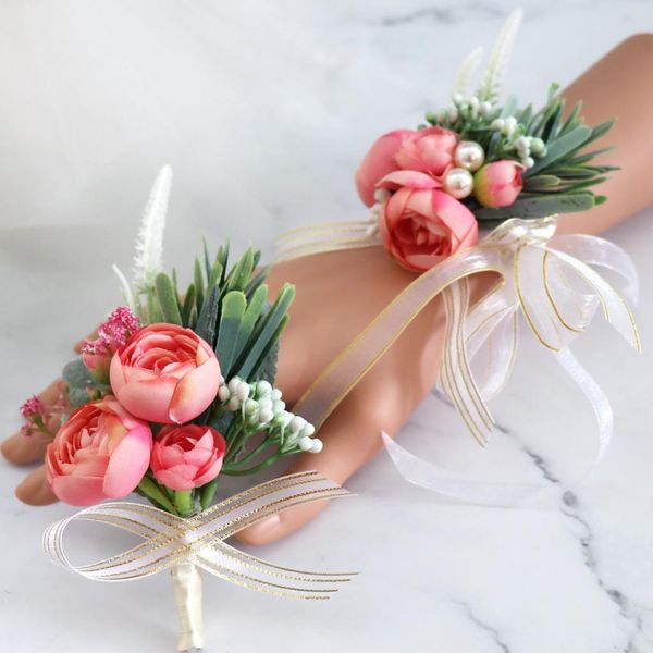 

искусственные чайные цветы букеты бутоньерка для свадебного торжества пользу