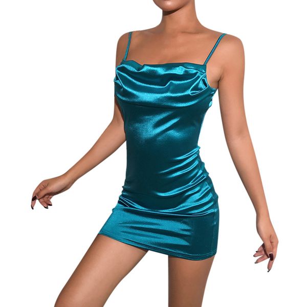 

женские сексуальные платья лето сексуального плиссированное шелковое атласное ночной клуб платье bodycon платье от плеча элегантного вадимом, Black;pink