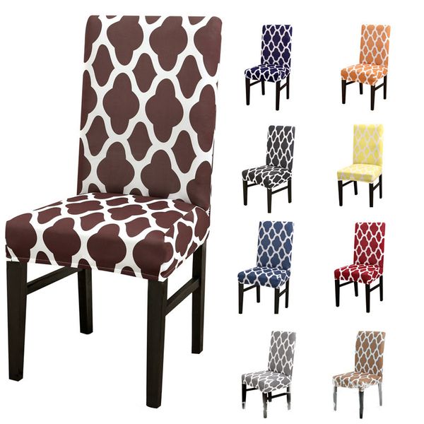 

spandex elastic floral slipcovers chair covers stretch removable dining chair cover with backrest modern kitchen seat case