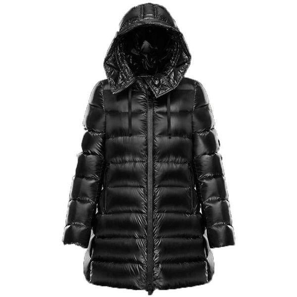 

m womens large new long thick a-line down jackets winter warm thick hoodie white goose casual hooede down jacket