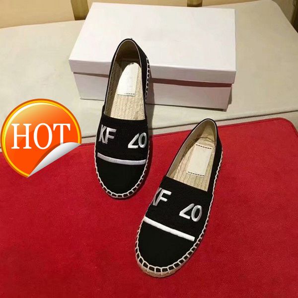

new salefashionable embroidered grass woven shoes tiger head shoes couple shoes, Black