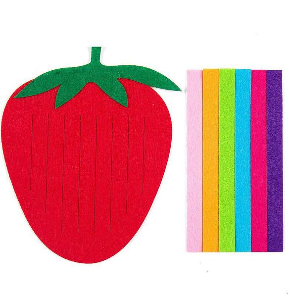 

children diy felt cloth crafts kindergarten non woven kids study toys by hands felt fabric early teaching toys