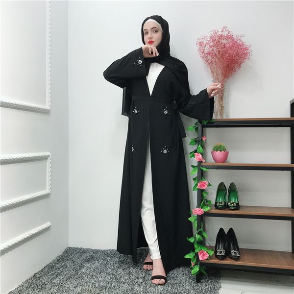 

ramadan kaftan black abaya kimono muslim hijab dress jilbab caftan marocain turkish islamic clothing abayas for women robe femme, Red