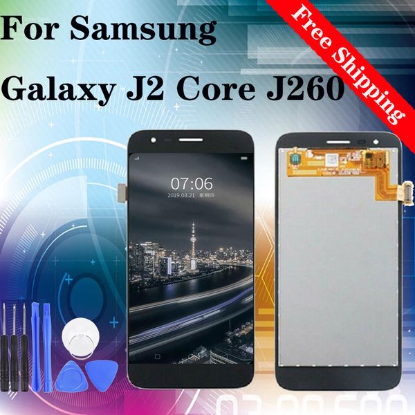 

оригинал для samsung galaxy j2 ядро j260 sm-j260 j260g j260f j260fn жк-дисплей дигитайзер с сенсорным экраном замена ассамблеи