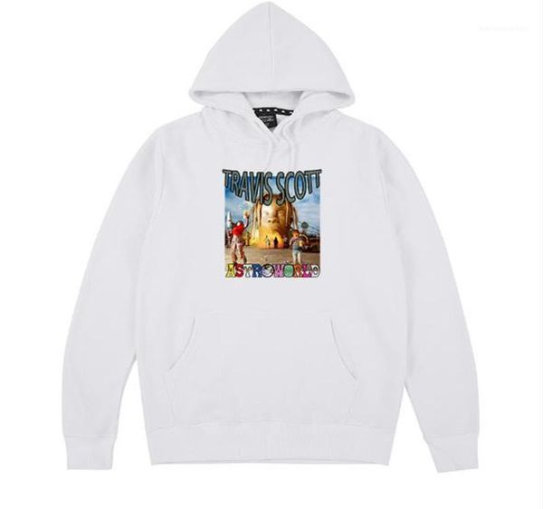 

travis scott astroworld hip hop rap designer luxury mens hoodies letter print hooded sweatshirts male clothing, Black
