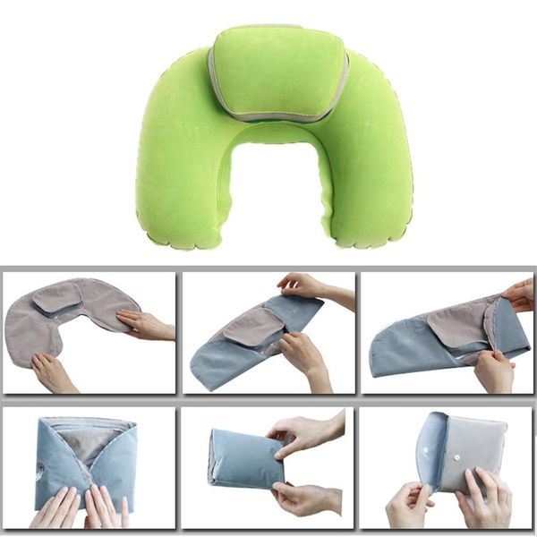 

new u shape soft pillow outdoor travel inflatable pillows
