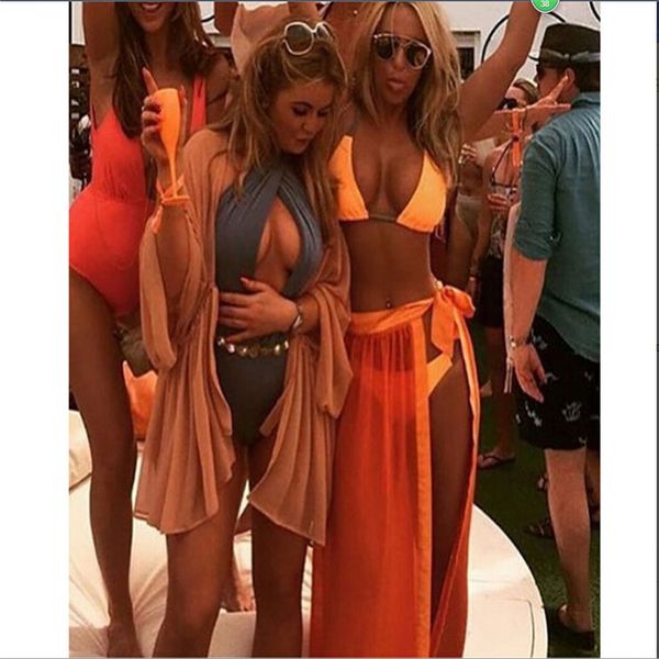 

women chiffon wrap dress sarong pareo beach bikini swimwear cover up scarf, Blue;gray